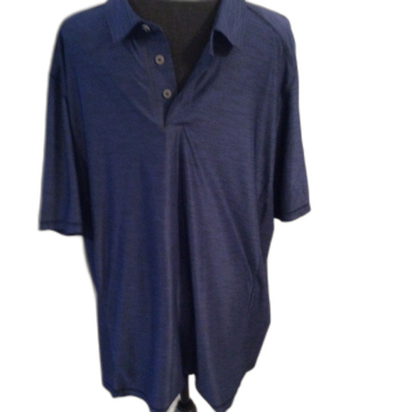 TOMMY BAHAMA XXL Islandzone navy blue partial button polo logo in back VNC - Picture 1 of 5